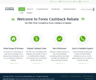 Forexcashbackrebate.com(Forex Cashback Rebate) Screenshot