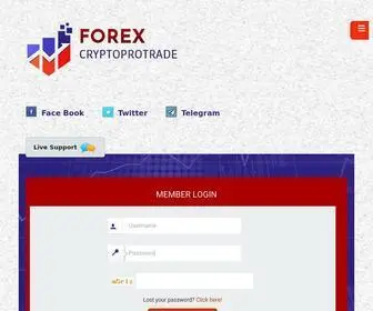 Forexcryptoprotrade.com(A2Z Site) Screenshot