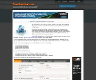 Forexeadvisor.com(Online Forex Expert Advisor Generator for MetaTrader) Screenshot