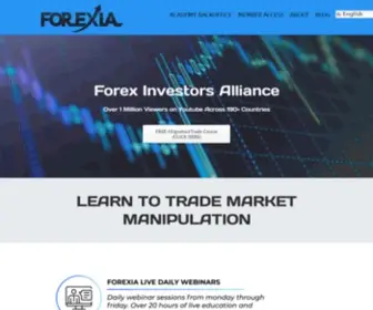 Forexia.net(The Most Advanced Forex Academy on the Internet) Screenshot