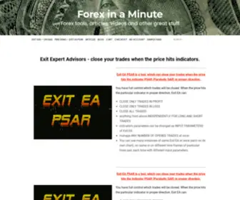 Forexinaminute.com(Forex tools) Screenshot