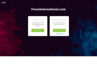 Forexinternational.com(Make an Offer if you want to buy this domain. Your purchase) Screenshot