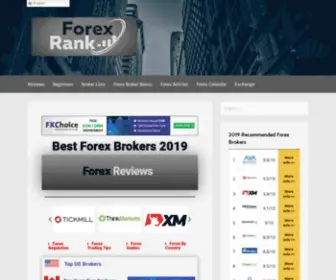 Forexrank.co(Best Forex Brokers 2020) Screenshot