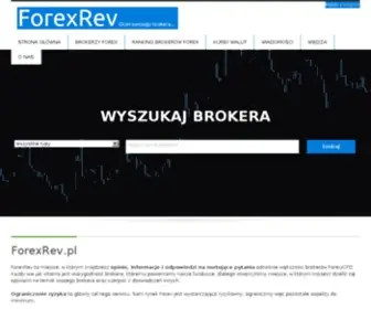 Forexrev.pl(Opinie i Newsy o brokerach Forex) Screenshot