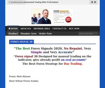 Forexsignal30.com(Brilliant Forex System for Smart Trader) Screenshot