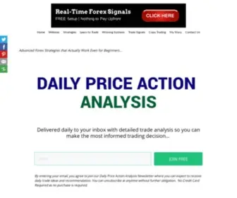 Forexstrategieswork.com(Advanced Forex Strategies that Actually Work Even for Beginners) Screenshot