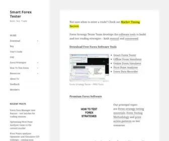 Forexstrategytester.com(Forex Strategy Tester software) Screenshot