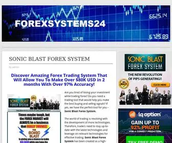 Forexsystems24.com(Forex, Binary Options, Cryptocurrencies, CDF, Stocks Trading Systems 2021) Screenshot