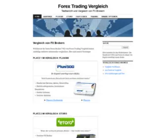 ForextradingVergleich.com(FX Broker und Trader) Screenshot