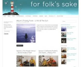 Forfolkssake.com(For Folk's Sake) Screenshot