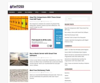Forfoss.com(For FOSS) Screenshot