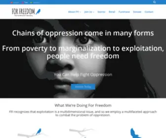 Forfreedominternational.com(For Freedom International) Screenshot