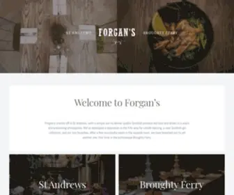 Forgans.co.uk(Forgan's Restaurant) Screenshot