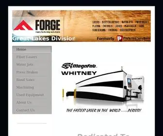 Forge-GL.com(Forge Great Lakes) Screenshot