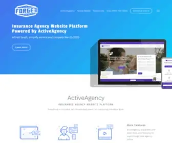 Forge3.com(Insurance Agency Websites) Screenshot