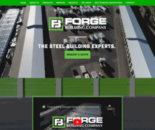 Forgebuildings.com(Forge Building Company) Screenshot