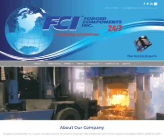 Forgedcomponents.com(Industrial Forging Company) Screenshot