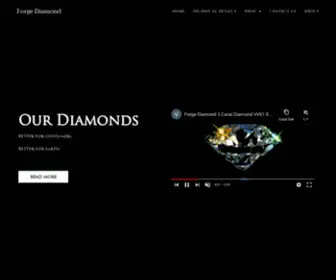 Forgediamond.com(We Grow All Our Diamonds) Screenshot