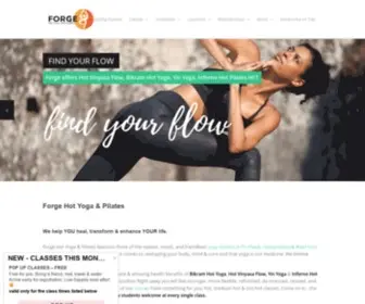 Forgehotyoga.com(Forge Hot Yoga & Pilates) Screenshot