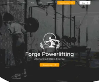 Forgepowerlifting.com(Forge Powerlifting Firenze) Screenshot