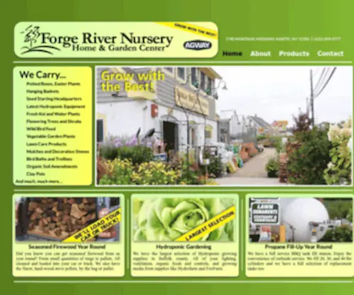 Forgerivernursery.net(Forge River Nursery Home & Garden Center) Screenshot