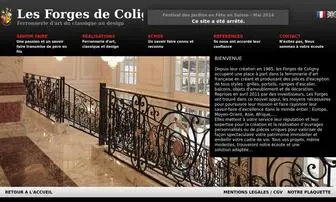 Forges-DE-Coligny.fr(Les forges de Coligny) Screenshot