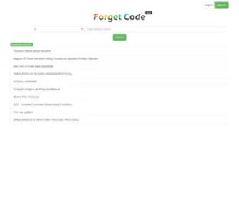 Forgetcode.com(Forget Code) Screenshot