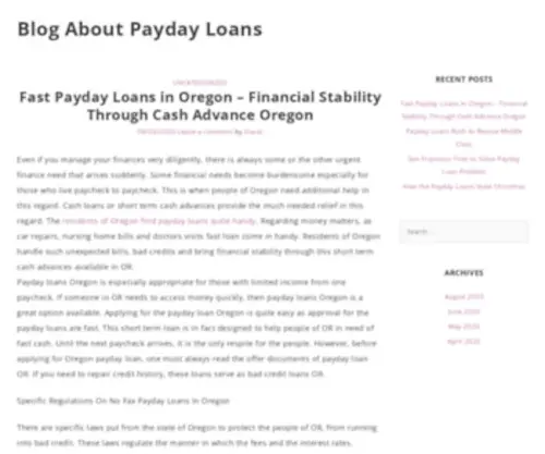Forgetq.com(Blog About Payday Loans) Screenshot