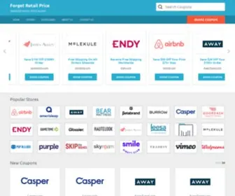 Forgetretailprice.com(NEVER PAY RETAIL PRICE AGAIN) Screenshot