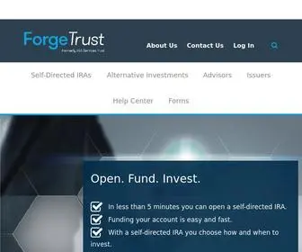 Forgetrust.com(Over $11 billion of assets under custody) Screenshot