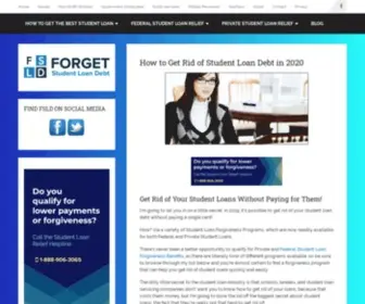 Forgetstudentloandebt.com(How to Get Rid of Student Loans inEliminate Your Debt) Screenshot