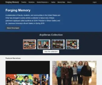 Forgingmemory.org(Forging Memory) Screenshot