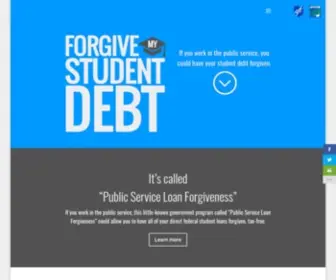 Forgivemystudentdebt.org(Student debt) Screenshot