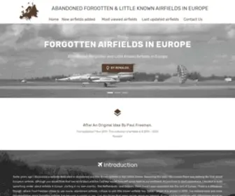 Forgottenairfields.com(Forgotten airfields europe) Screenshot