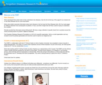 Forgottendiseases.org(Forgotten Diseases Research Foundation) Screenshot
