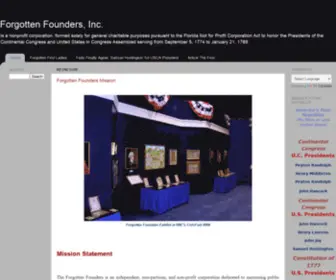 Forgottenfounders.org(Forgotten Founders) Screenshot