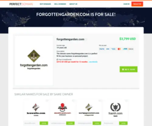 Forgottengarden.com(Forgottengarden) Screenshot