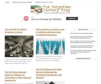 Forgottenhistoryblog.com(Your Daily Dose of Abandoned Memories) Screenshot