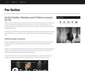 Forguitar.com(For Guitar) Screenshot