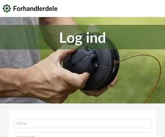 Forhandlerdele.dk(Log ind) Screenshot