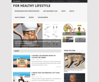 Forhealthylifestyle.com(For Healthy Lifestyle) Screenshot