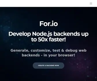 For.io(Develop web apps up to 50x faster) Screenshot