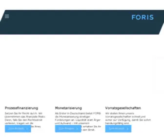 Foris-Prozessfinanzierung.de(Prozessfinanzierung mit FORIS) Screenshot