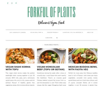 Forkfulofplants.com(Forkful of Plants) Screenshot