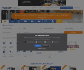 Forklift-International.com(Heftrucks en opslagtechniek bij Forklift) Screenshot