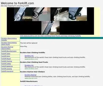Forklift.com(Escalera Staircat Stair Climbing Forklifts) Screenshot