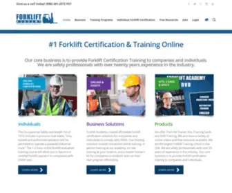 Forkliftacademy.com(Forklift Academy) Screenshot
