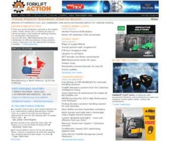 Forkliftaction.com(Used Forklifts) Screenshot