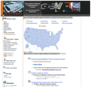 Forkliftbatteryonline.com(NEW and RECONDITIONED FORKLIFT BATTERIES) Screenshot