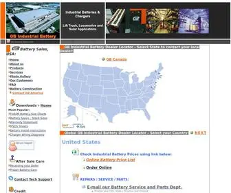 Forkliftbatterysolutions.com(GB Industrial Battery) Screenshot